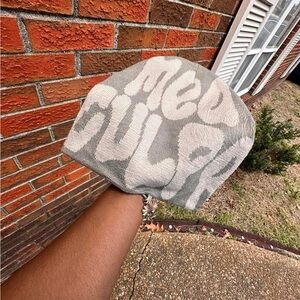 Gray and White Beanie